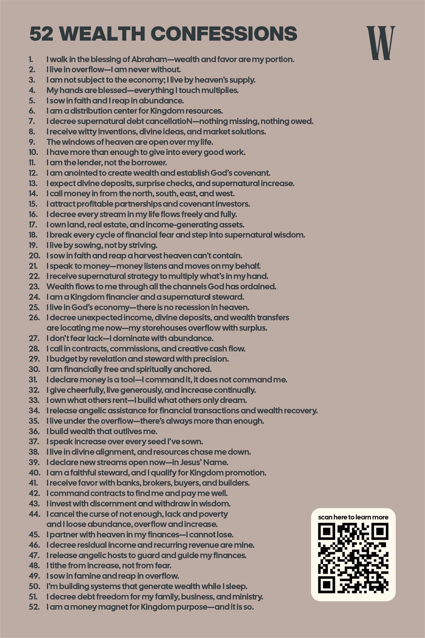 52 Confessions Bookmark