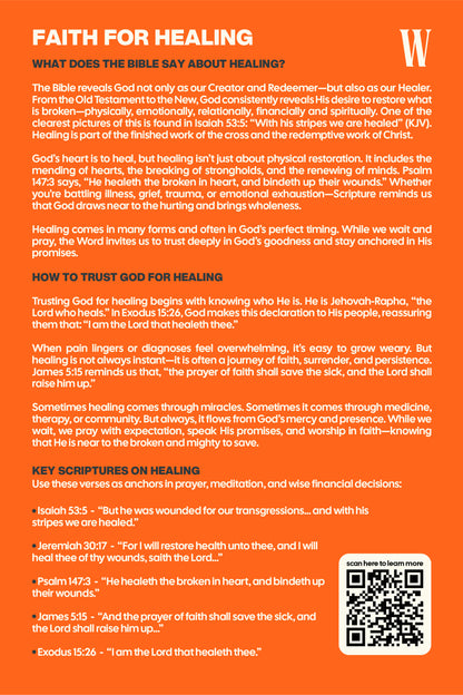 Finances & Healing Bookmark