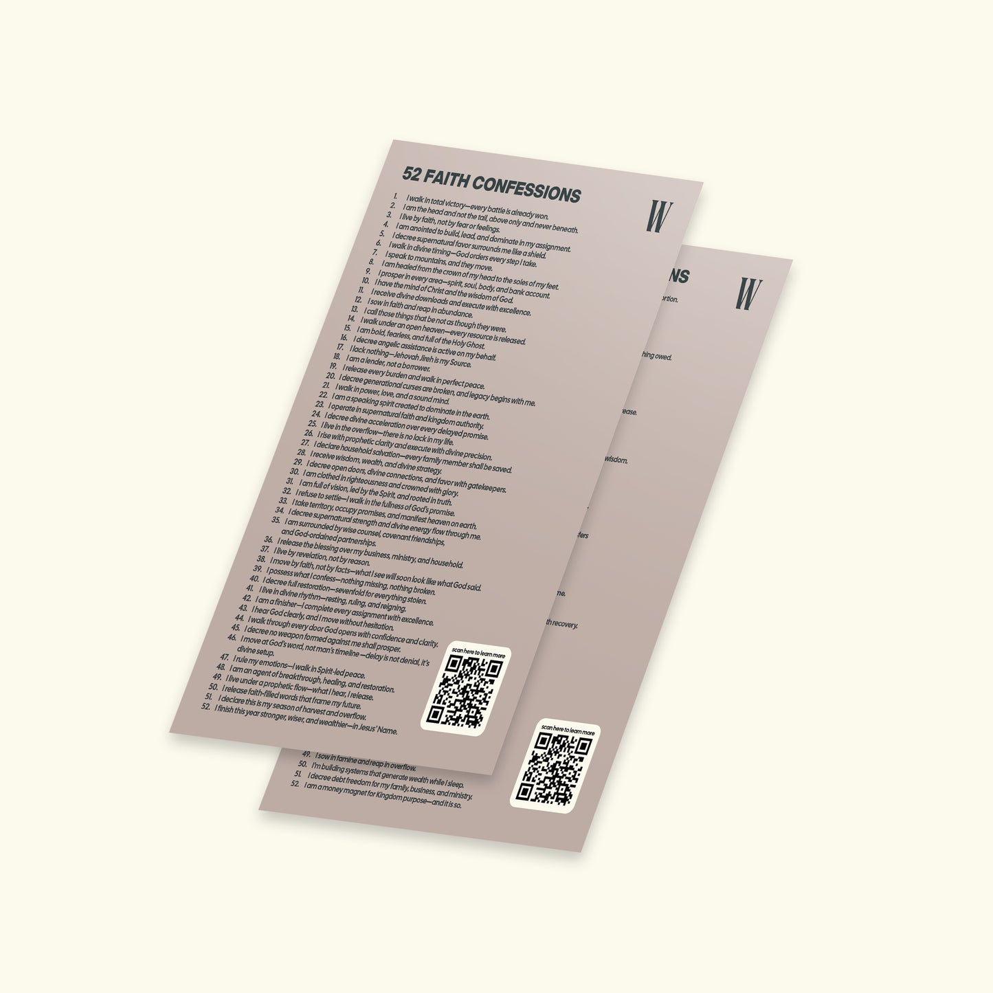 52 Confessions Bookmark