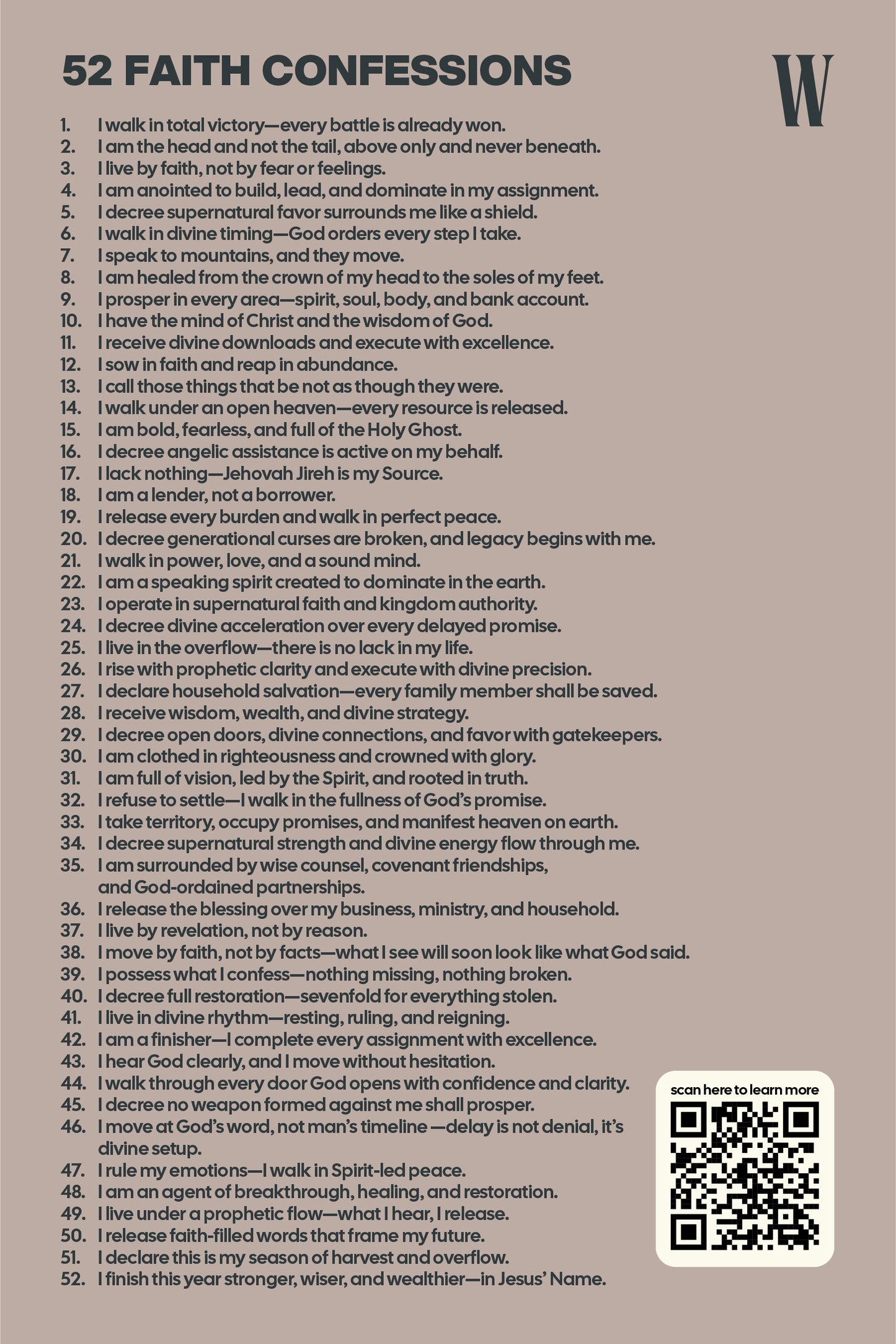 52 Confessions Bookmark