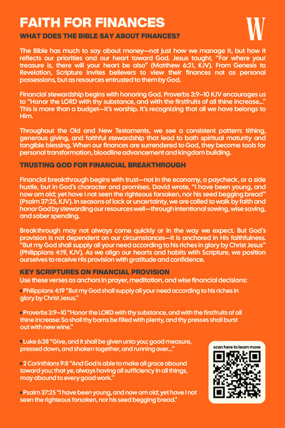 Finances & Healing Bookmark