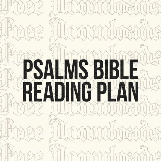 Psalms Bible Reading Plan