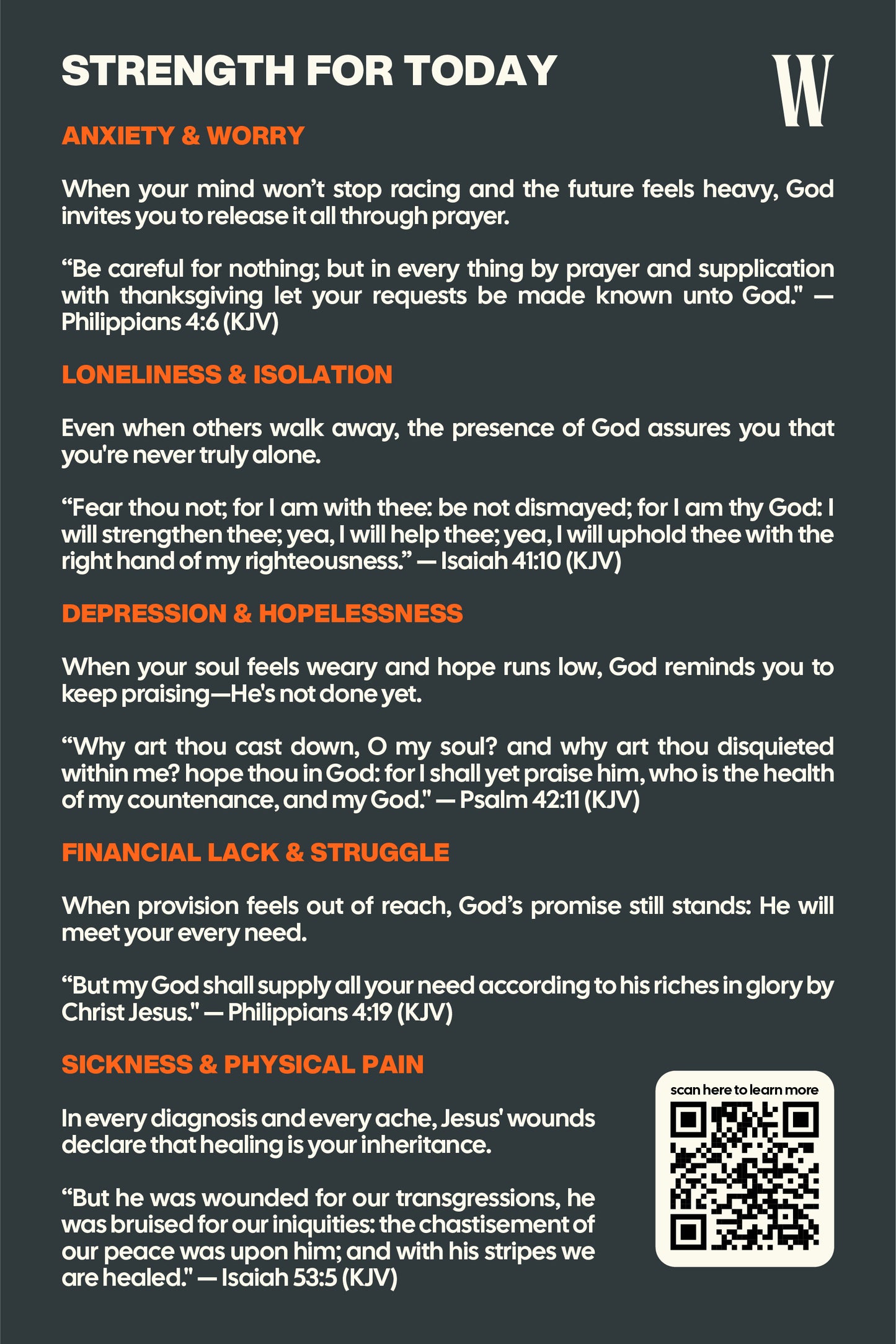 Strength For Today Bookmark